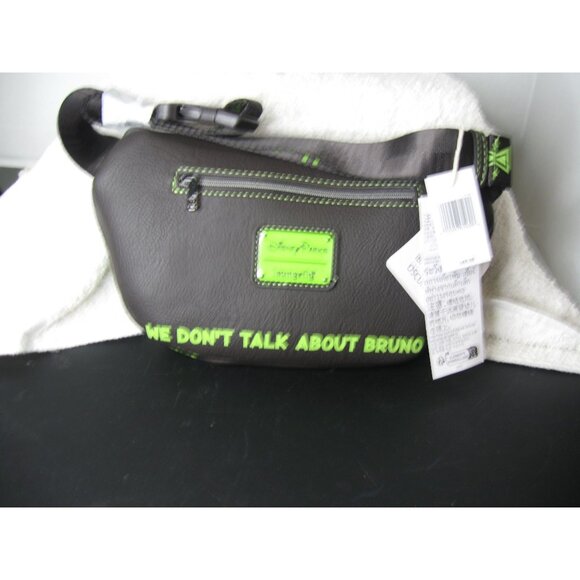 Disney Encanto Bruno Hip Bag Fanny Pack "We Don't Talk About Bruno" Black & Gree - Picture 2 of 2